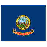 Idaho Flag, the Gem State, American states Photo Sculpture Magnet<br><div class="desc">The territory of Idaho state was adopted in 1863 and redrawn several times before statehood in 1890. The state emblem was designed by Emma Edwards Green. Idaho The Gem State was admitted into the Union on July 3, 1890, becoming an America's 43rd state. Idaho US state's flag design is in...</div>