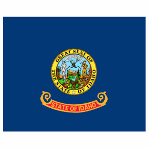 Idaho Flag, the Gem State, American states Photo Sculpture Magnet