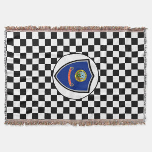 Idaho flag throw blanket