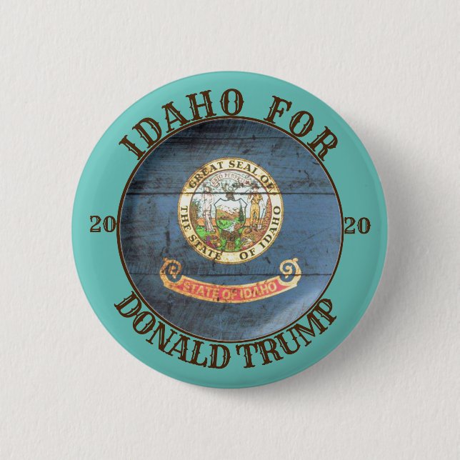 Idaho for Donald Trump 2020 6 Cm Round Badge (Front)