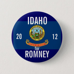 Idaho for Romney 2012 6 Cm Round Badge
