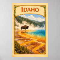 Idaho Grand Prismatic Spring Vintage