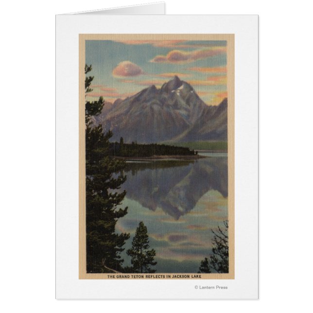 Idaho - Grand Teton Reflection on Jackson Lake (Front)