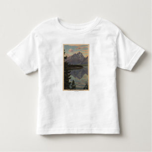 Idaho - Grand Teton Reflection on Jackson Lake Toddler T-Shirt