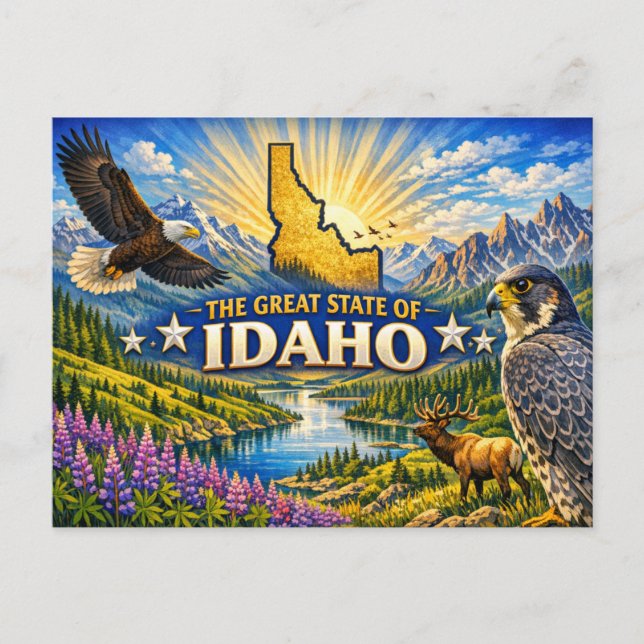 Idaho Greetings Postcard  (Front)