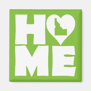 Idaho Home Heart State Fridge Magnet