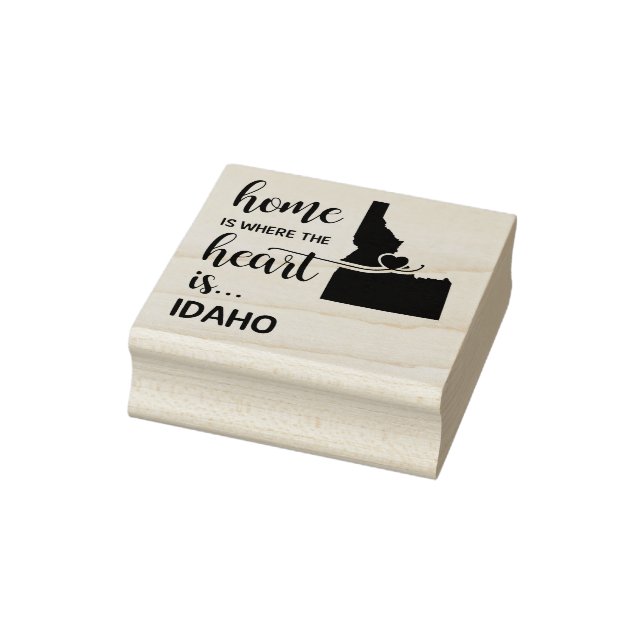 Idaho Home is where the heart is Rubber Stamp (Stamp)