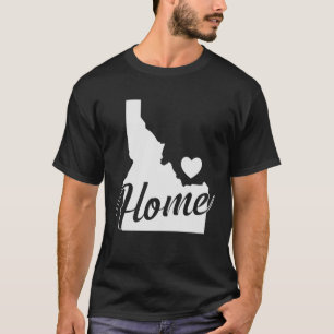 Idaho Home Outline Map USA America T-Shirt