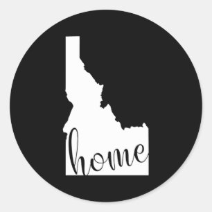 Idaho Home State Map Classic Round Sticker