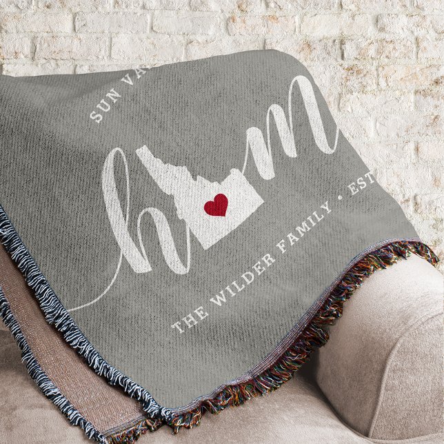 Idaho Home State Personalised Throw Blanket (Creator Uploaded)