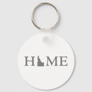 Idaho Home State Word Art Key Ring