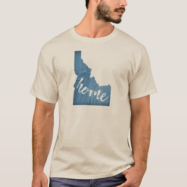Idaho Home Wood Grain T-Shirt (Front)