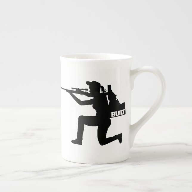 Idaho Huntress  Bone China Mug (Right)