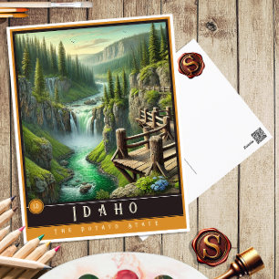  Idaho   Hyper-Realistic State Postcard