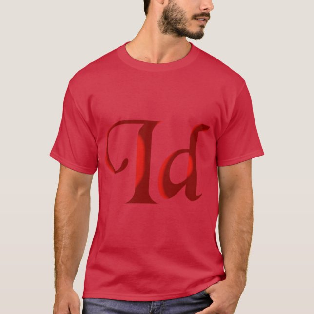 Idaho ID Initial Monogram Text T-Shirt (Front)
