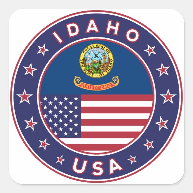 Idaho, Idaho USA, Idaho sticker (Front)