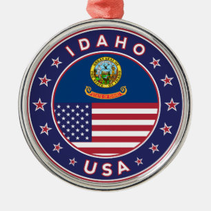 Idaho, Idaho USA, Idaho sticker Metal Tree Decoration