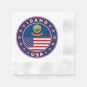 Idaho, Idaho USA, Idaho sticker Napkin
