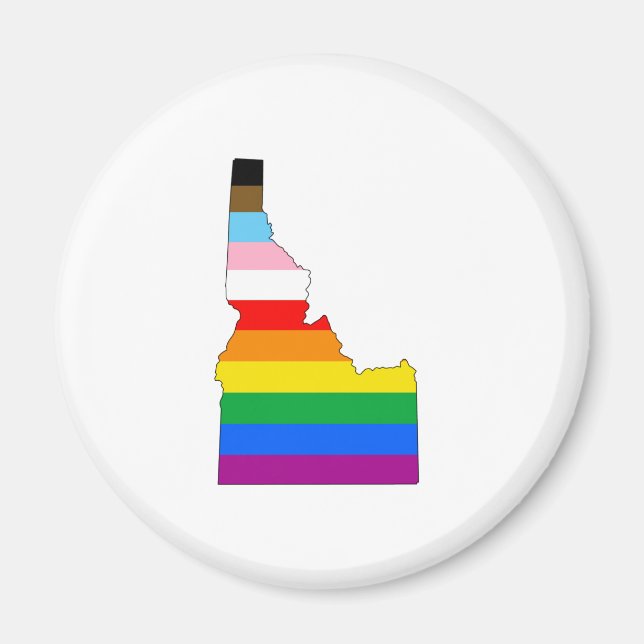 Idaho Inclusive Pride Magnet (Front)