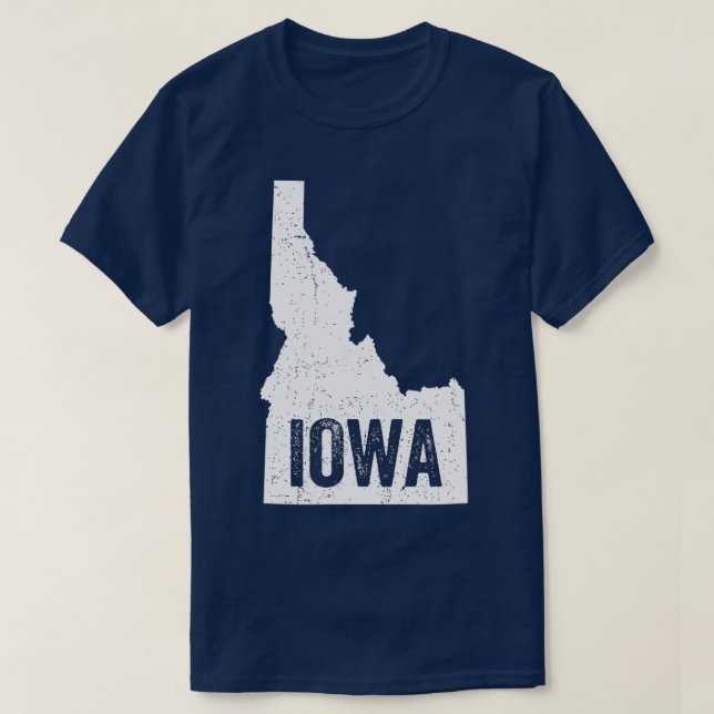Idaho Iowa Funny Geography Mix up  T-Shirt (Design Front)