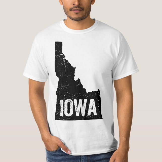 Idaho Iowa Funny Geography Mix up  T-Shirt (Front)