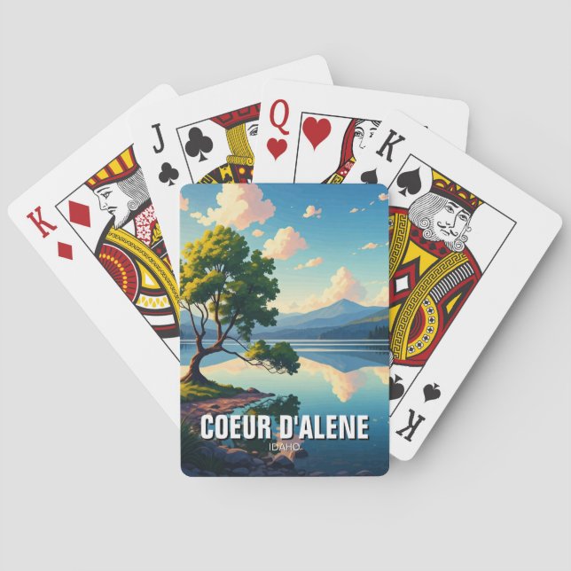 Idaho Lake Coeur d'Alene Playing Cards (Back)
