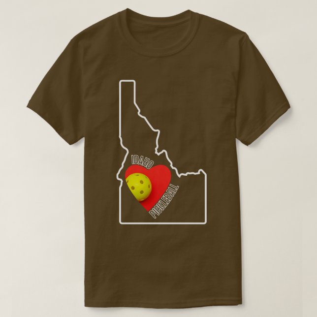 Idaho Loves Pickleball TShirt (Design Front)