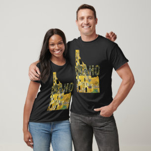 Idaho Map and Text T-Shirt