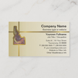 Idaho Map Business Card
