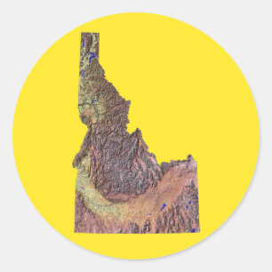 Idaho Map Sticker
