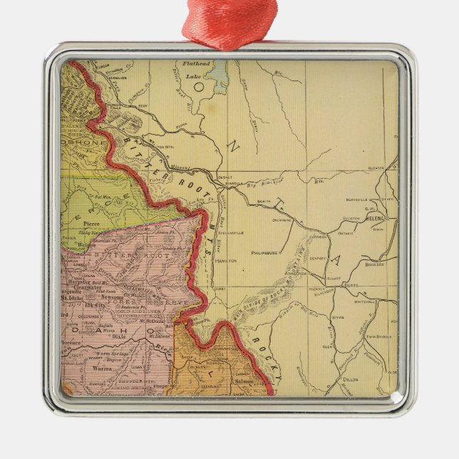 Idaho Metal Tree Decoration (Front)