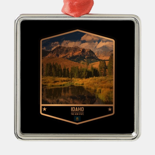 Idaho Metal Tree Decoration (Front)