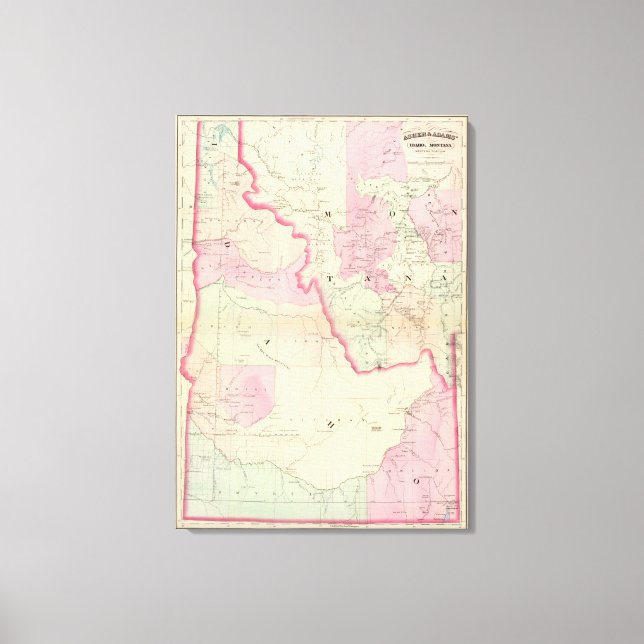 Idaho, Montana west Canvas Print (Front)