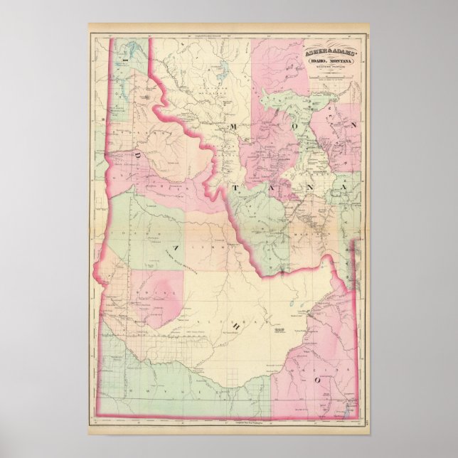 Idaho, Montana west Poster (Front)