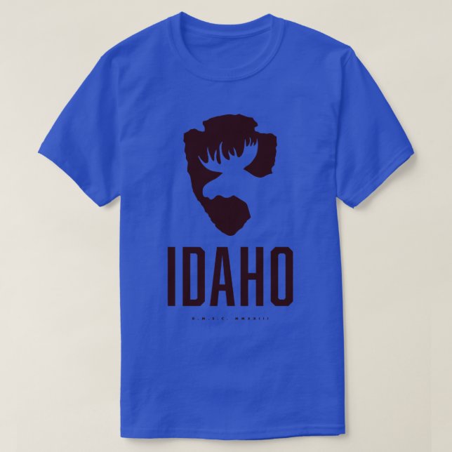 Idaho Moose Brown T-Shirt (Design Front)