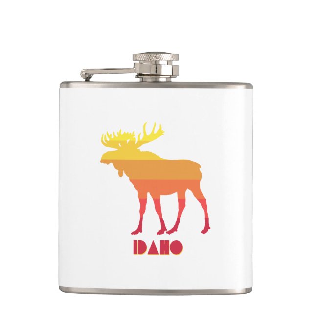 Idaho Moose Hip Flask (Front)