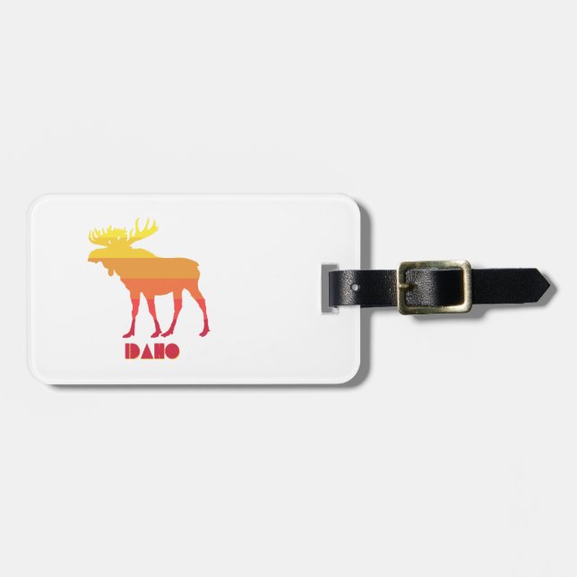 Idaho Moose Luggage Tag (Front Horizontal)