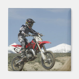 Idaho, Motocross Racing, Motorcycle Racing Magnet
