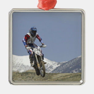 Idaho, Motocross Racing, Motorcycle Racing Metal Tree Decoration