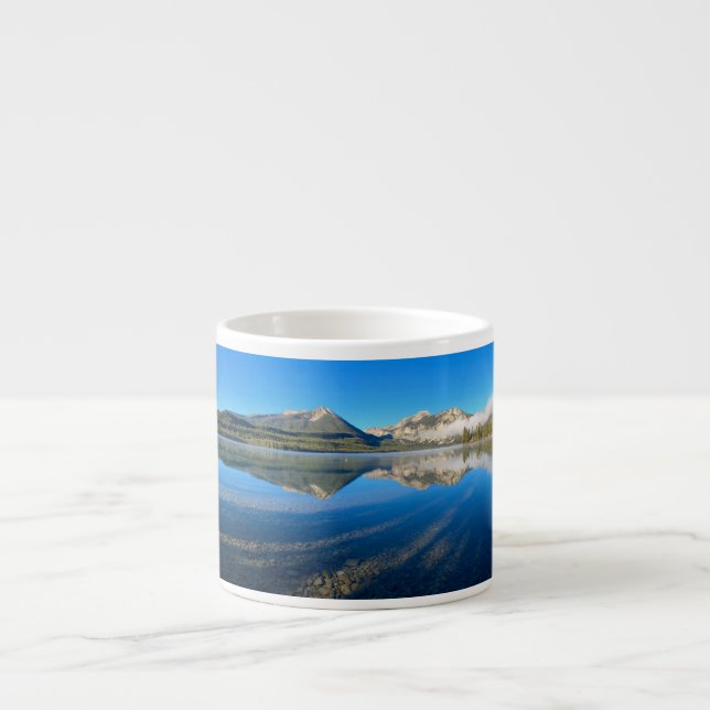 Idaho Mountains Coffee Cupp Espresso Cup (Front)