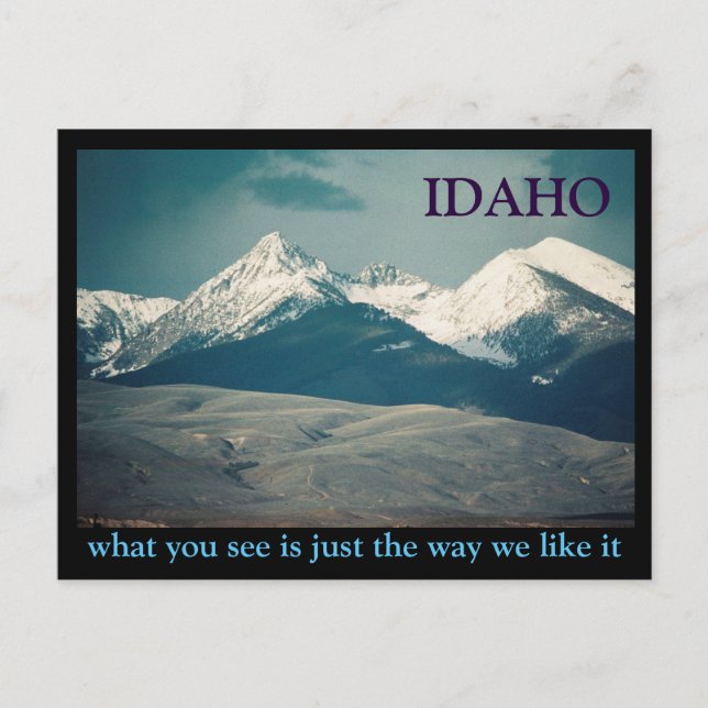Idaho Mountains Postcard (Front)