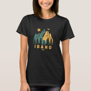 Idaho Mountains USA Hiking Outdoors Vintage 1 T-Shirt