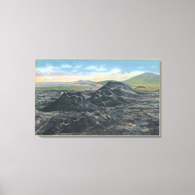 Idaho National Park Big Crater Rim Canvas Print (Front)