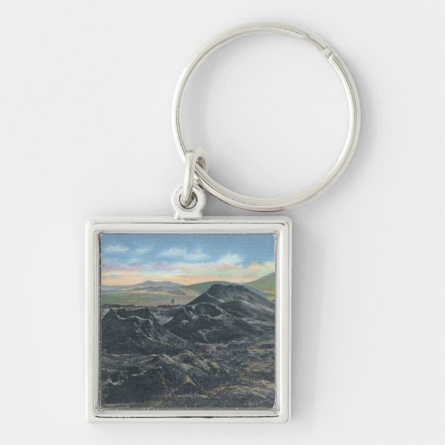 Idaho National Park Big Crater Rim Key Ring (Front)
