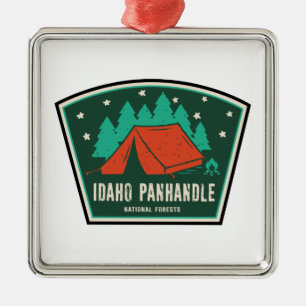 Idaho Panhandle National Forests Camping Metal Tree Decoration