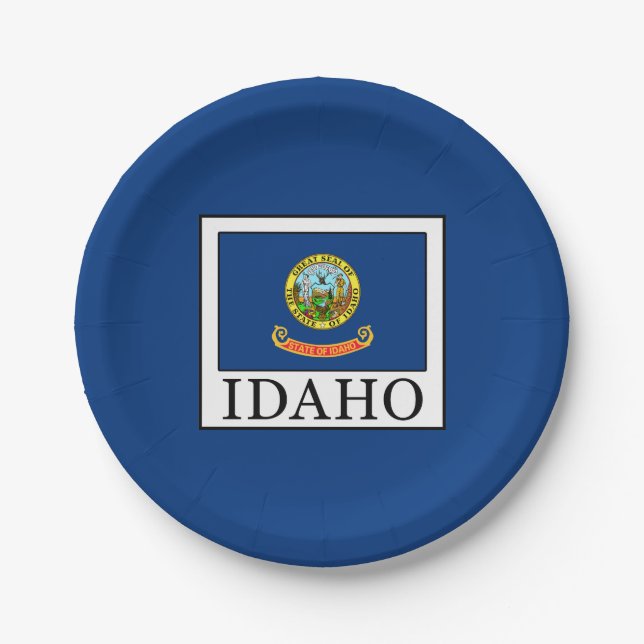 Idaho Paper Plate (Front)