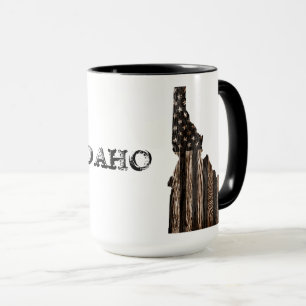 IDAHO PATRIOT BURNT WOOD BLK MUG