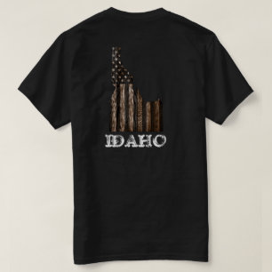 IDAHO PATRIOT BURNT WOOD BLK T-Shirt