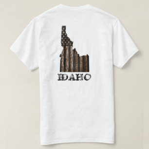 IDAHO PATRIOT BURNT WOOD BLK T-Shirt