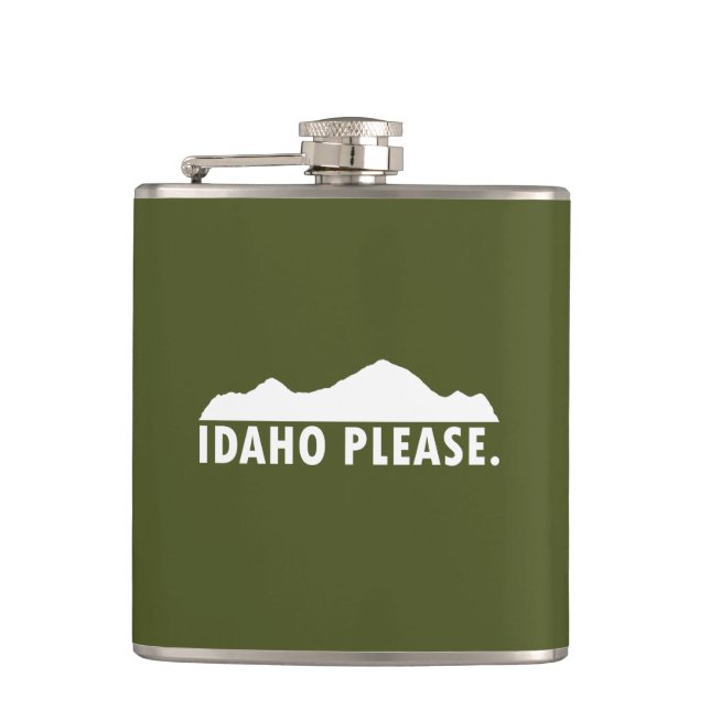 Idaho Please Hip Flask (Front)